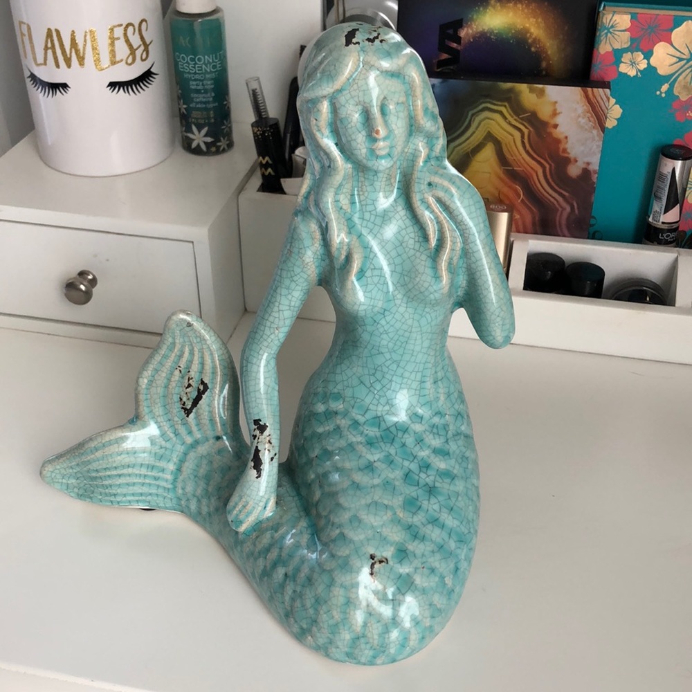 Mermaid statue Pottery Barn